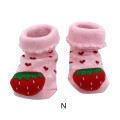 Latest style Over knee anti slip cartoon baby girl tube socks wholesale